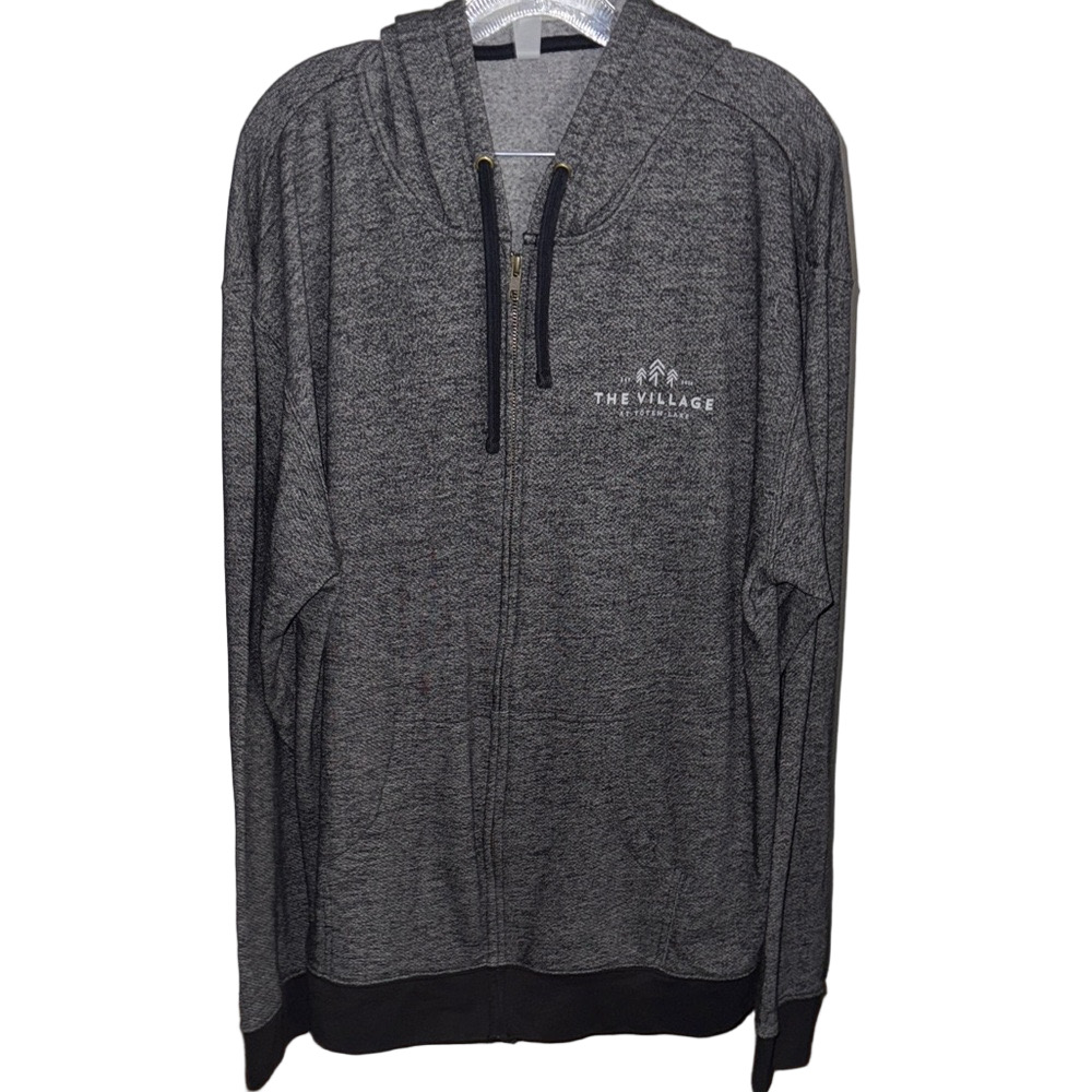 Next Level Apparel Charcoal Zip-Up Sweater
